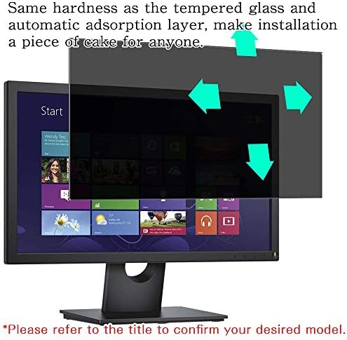 מגן מסך פרטיות סינבי, התואם ל- Lenovo ThinkVision P24H-10 23.8 צג תצוגה מגני סרטי ריגול [זכוכית